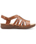 Clarks Women's April Belle Strappy Slingback Sandals Tan Size 6M